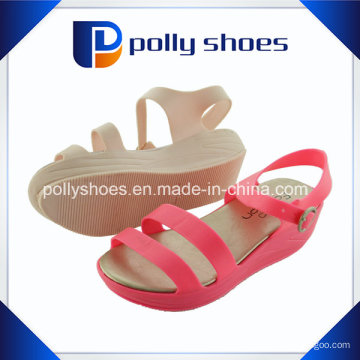 Sandale élégante en PVC rose pour femme